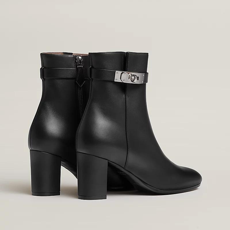 Giày Hermes Saint Germain Ankle Boot Nữ Đen